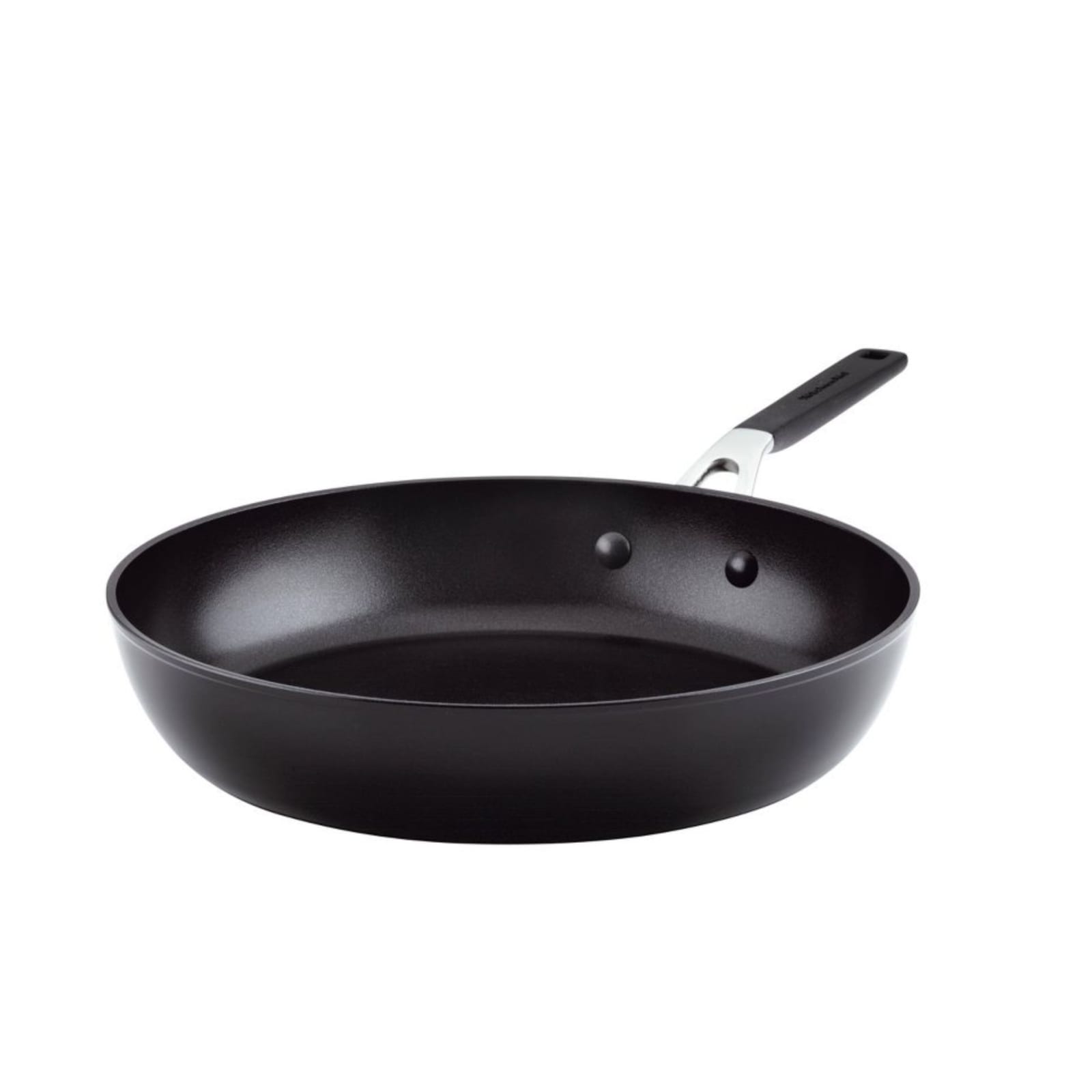 KitchenAid 12.25 Hard-Anodized Aluminum Non-Stick Frying Pan with Lid +  Reviews