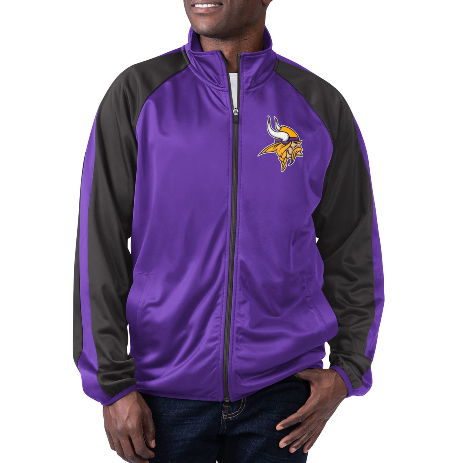 Men's Minnesota Vikings Full Zip Track Jacket at Fleet Farm