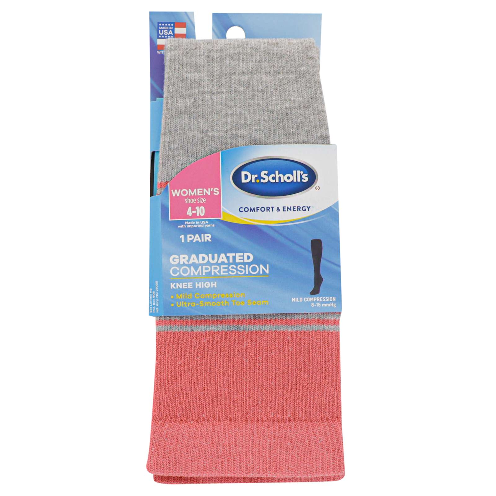 Dr. Scholl's Women's Graduated Compression Knee High Socks, 1 Pack 