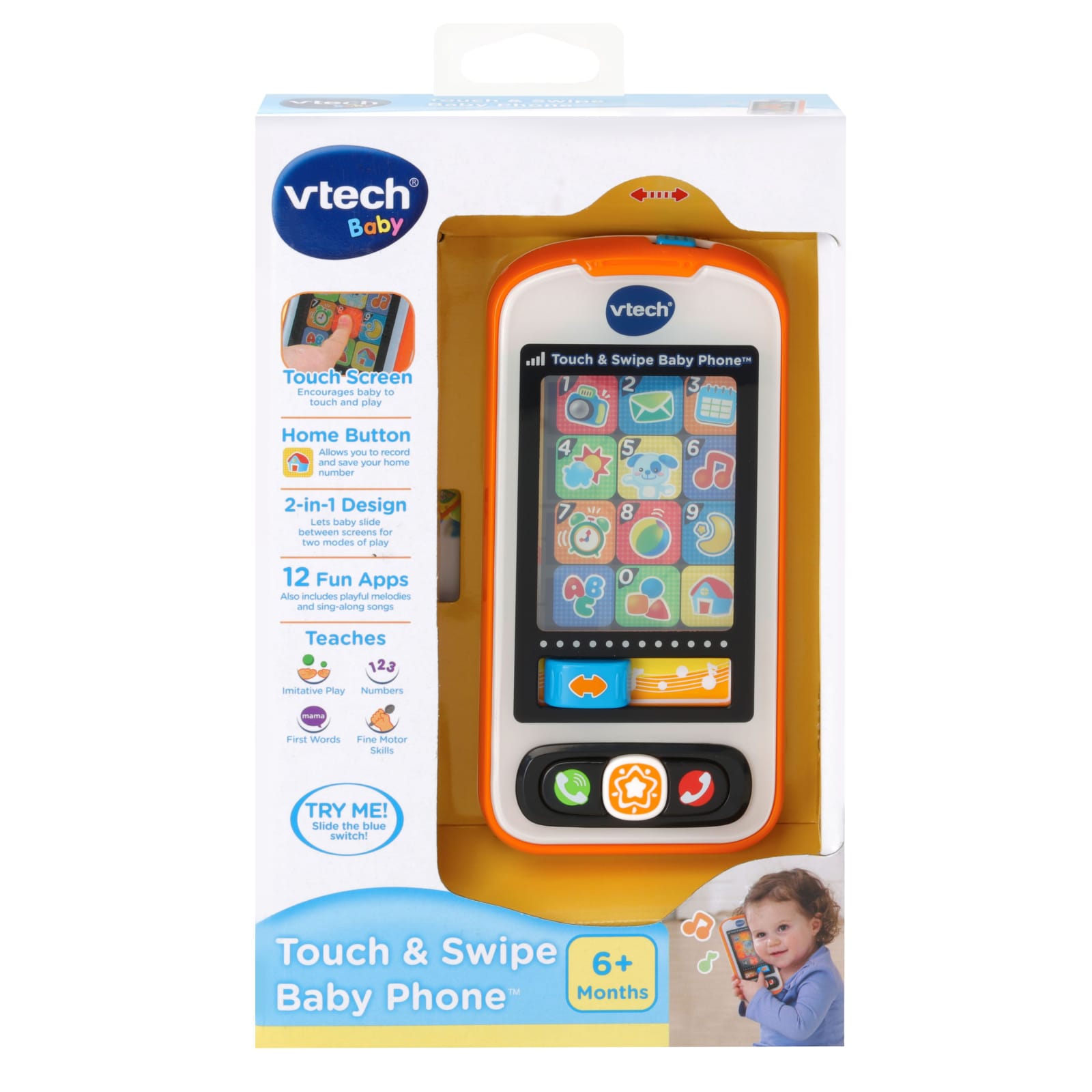 Vrijgekomen verzameling Minachting Touch & Swipe Baby Phone by VTech at Fleet Farm