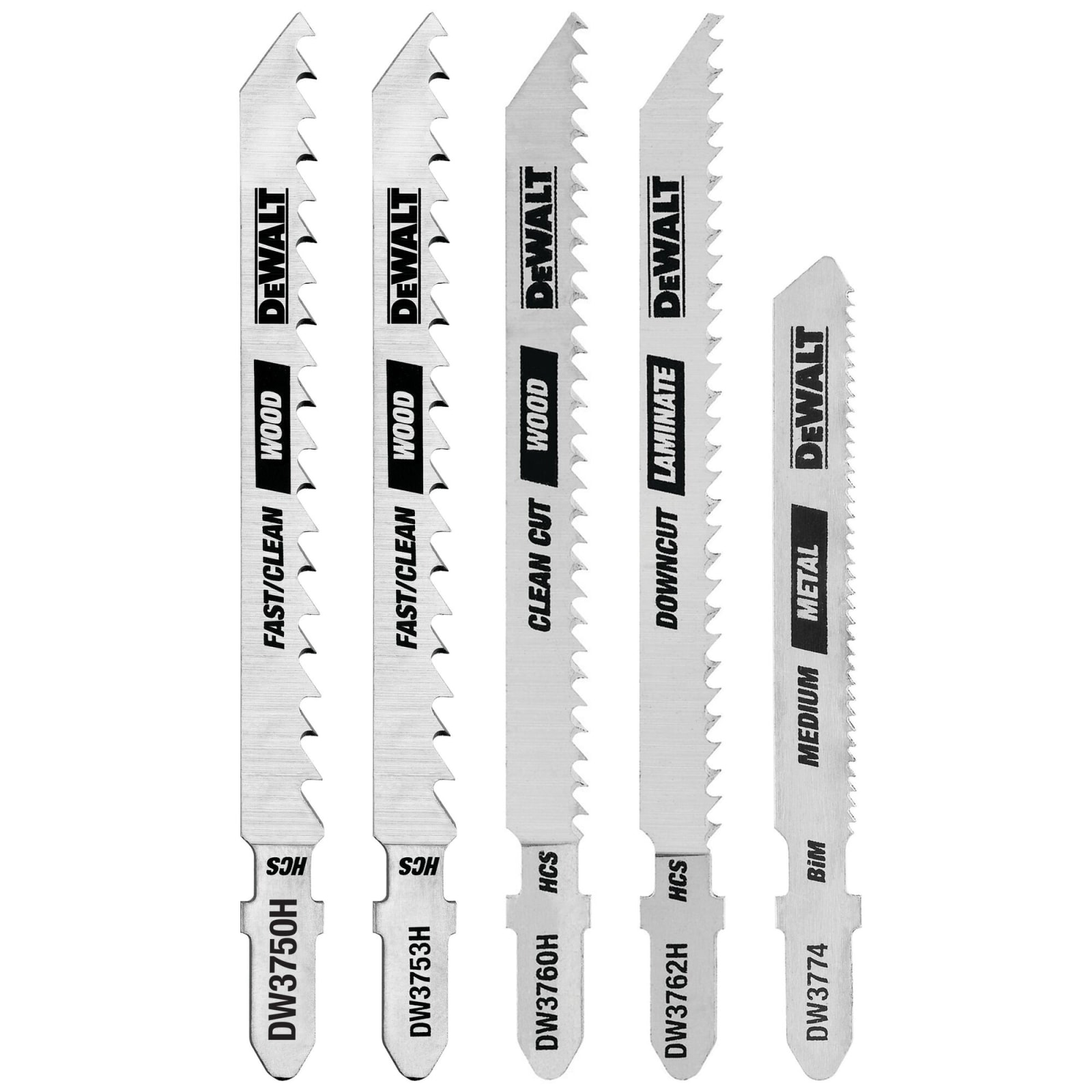 DEWALT Jigsaw Blades Set T Shank 5 Piece DW3795H by DEWALT at