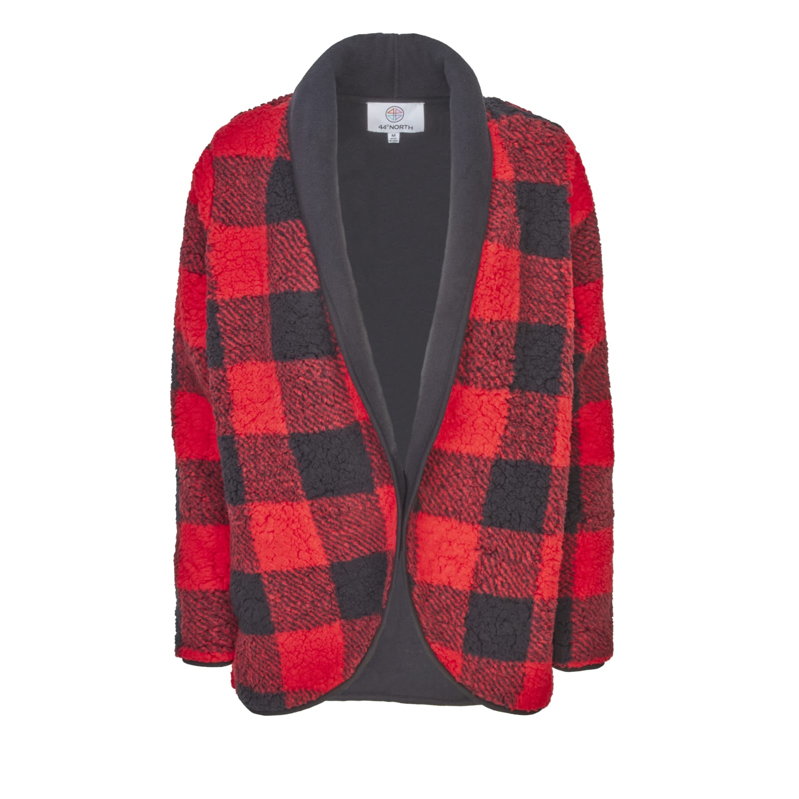 Tartan long-sleeve cardigan