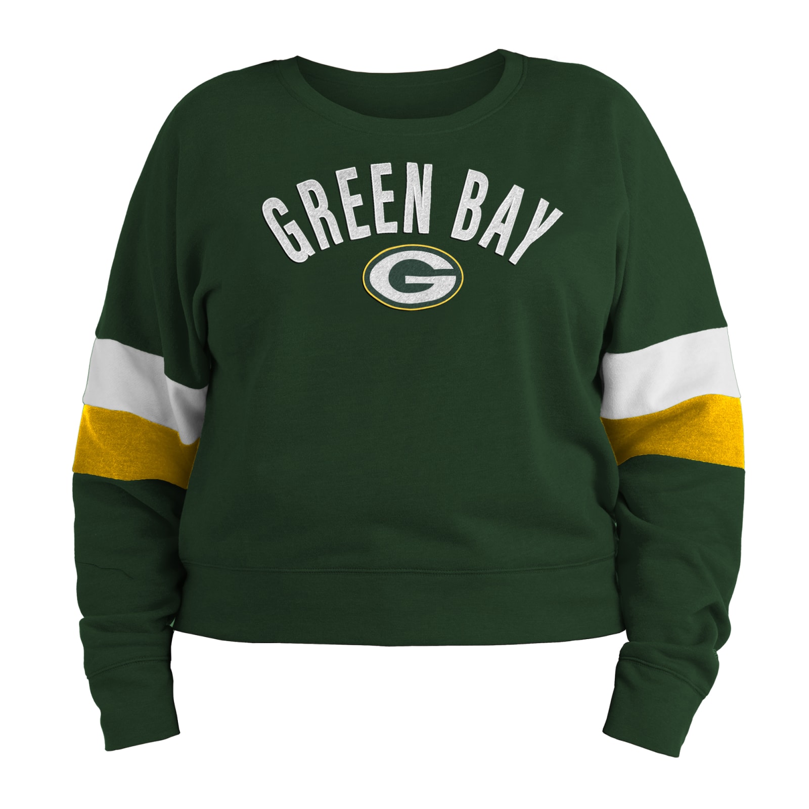 Women's Green Bay Packers Team Graphic Crew Neck Long Sleeve Fleece  Pullover at Fleet Farm