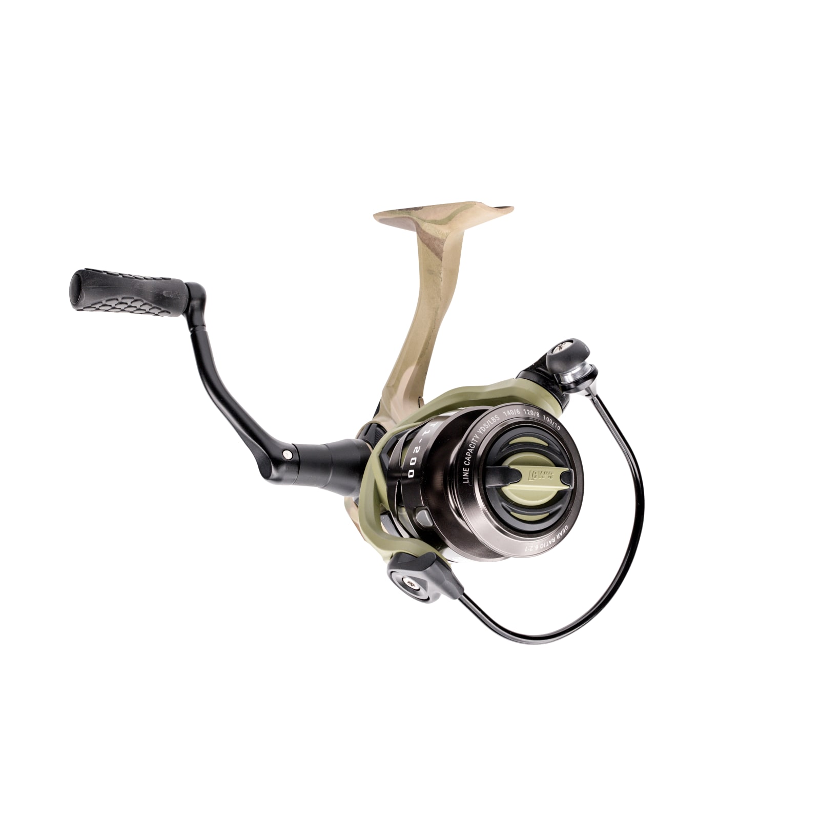 Size 200 Multicam American Hero Tier 1 Spinning Reel by Lew's at