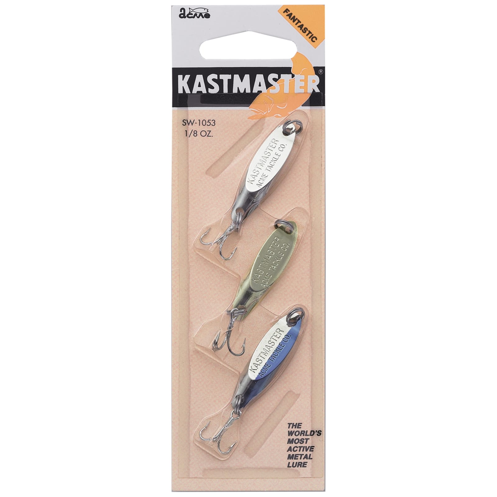 1/8 oz. Multicolored Deluxe Kastmaster Lure - 3 Pk. by Acme Tackle