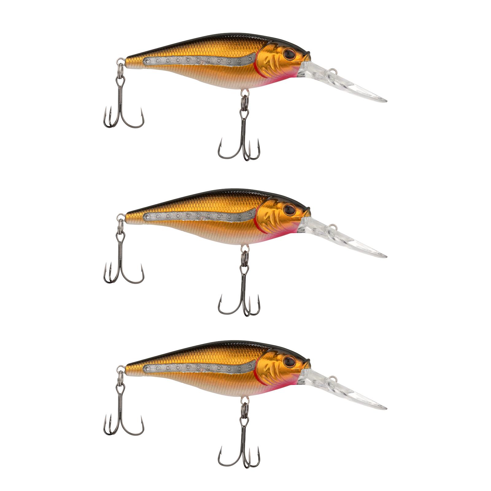 Black Gold Scented Flicker Shad Pro-Pack Crankbait - 3 Pk by