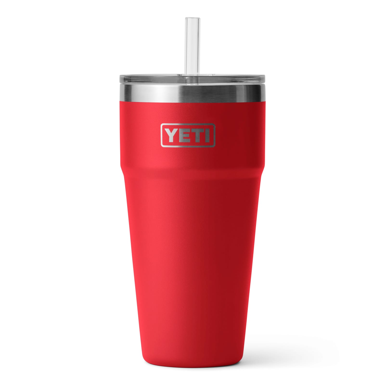 YETI Rambler 26oz Straw Cup with Straw Lid-Rescue Red