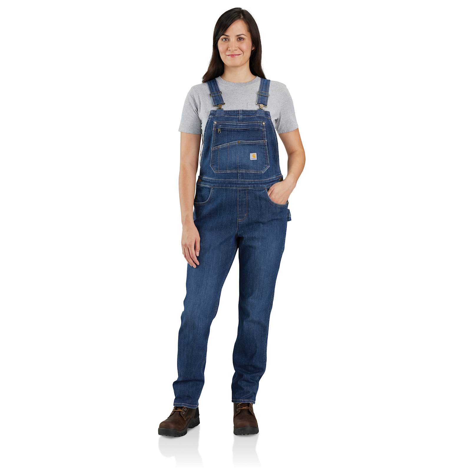 Carhartt Mens Rugged Flex Durable Stretch Denim Bib Overalls