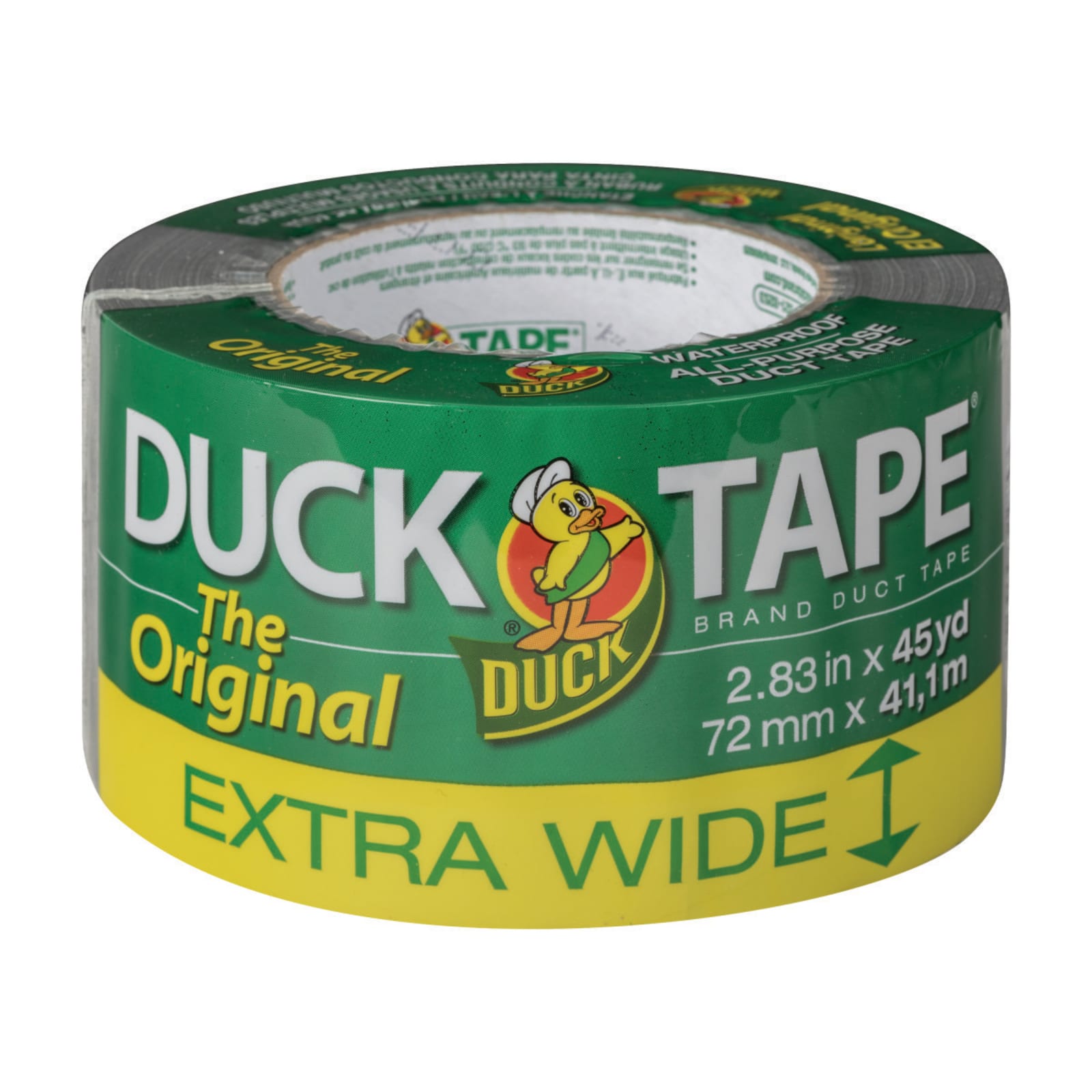 The Original Duck Tape Brand Duct Tape - Silver, Extra Wide, 2.83 in. x 45 yd.