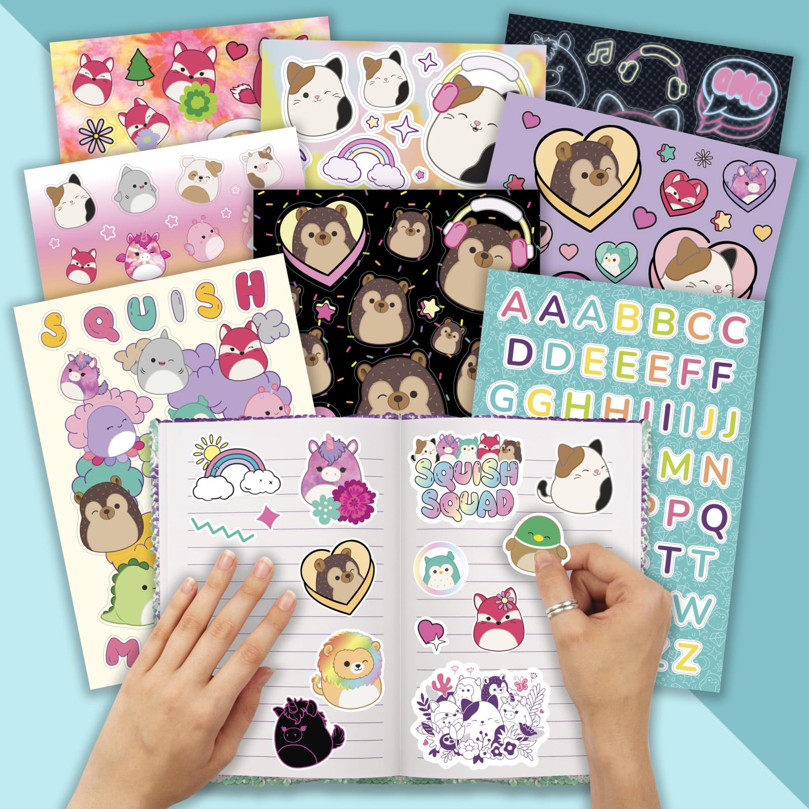 Fashion Angels Squishmallows Vinyl Sticker Pack - Includes 100 Large  Squishmallows Stickers - Water Resistant Stickers - Join The Squish Squad -  Accessorize Notebooks, Journals & More - Multi (50433) : Toys & Games 