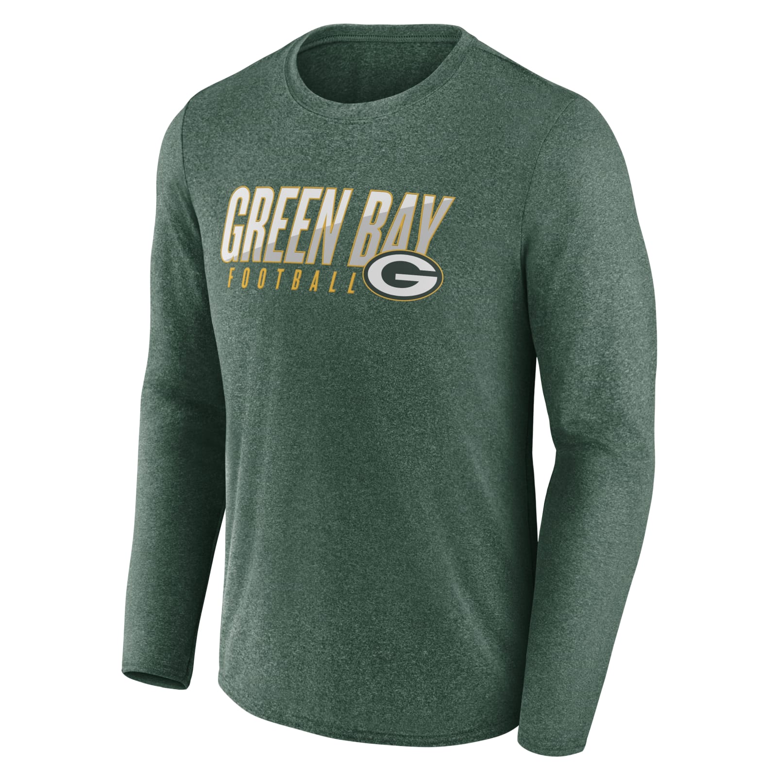 Men's Green Bay Packers Crew Neck Long Sleeve T-Shirt by NFL at