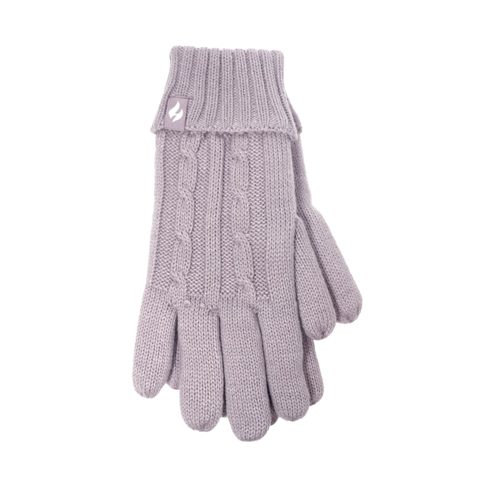Ladies' Lilac Amelia Cable Knit Gloves by Heat Holders at Fleet Farm