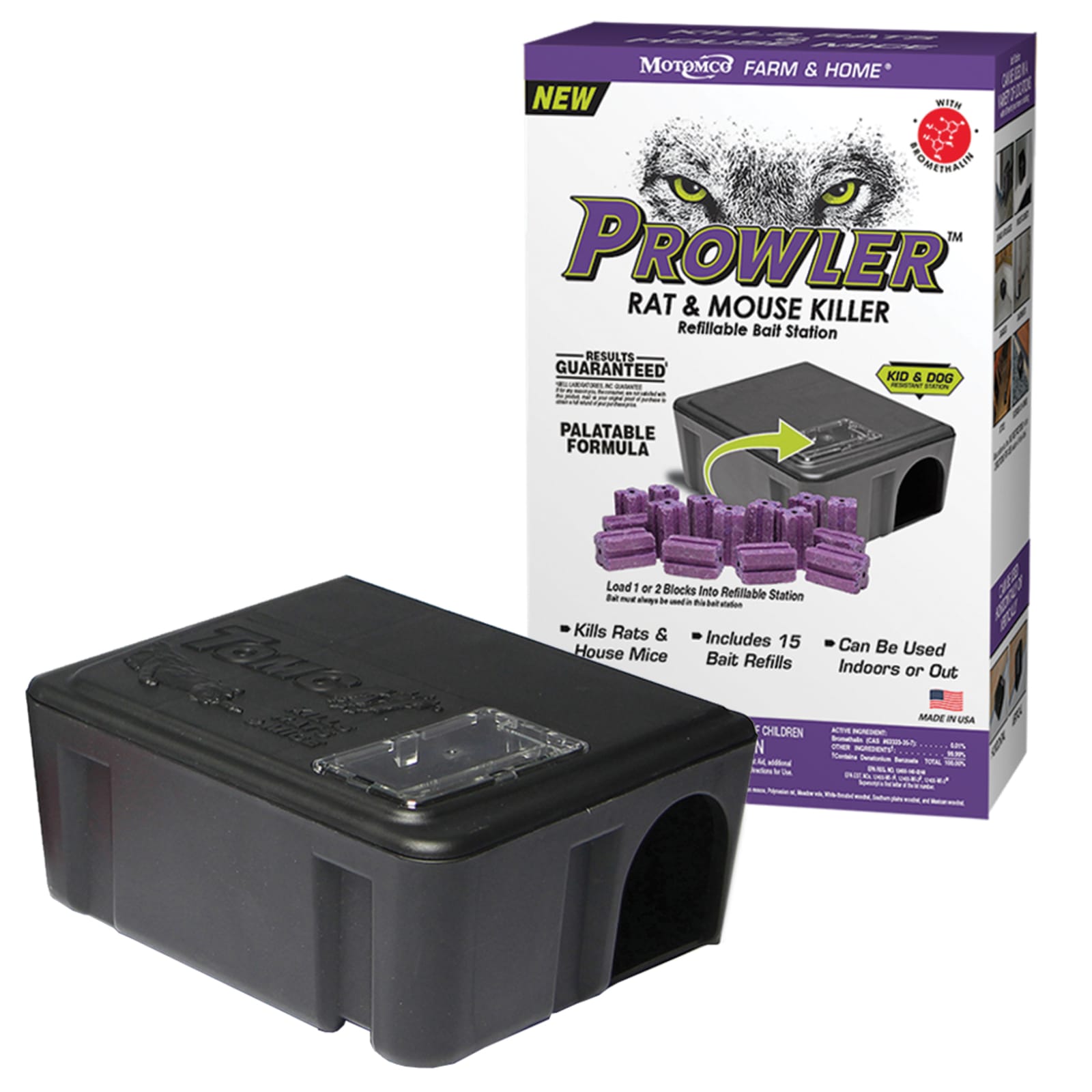 Rat & Mouse Bait Station - Refillable by Prowler at Fleet Farm