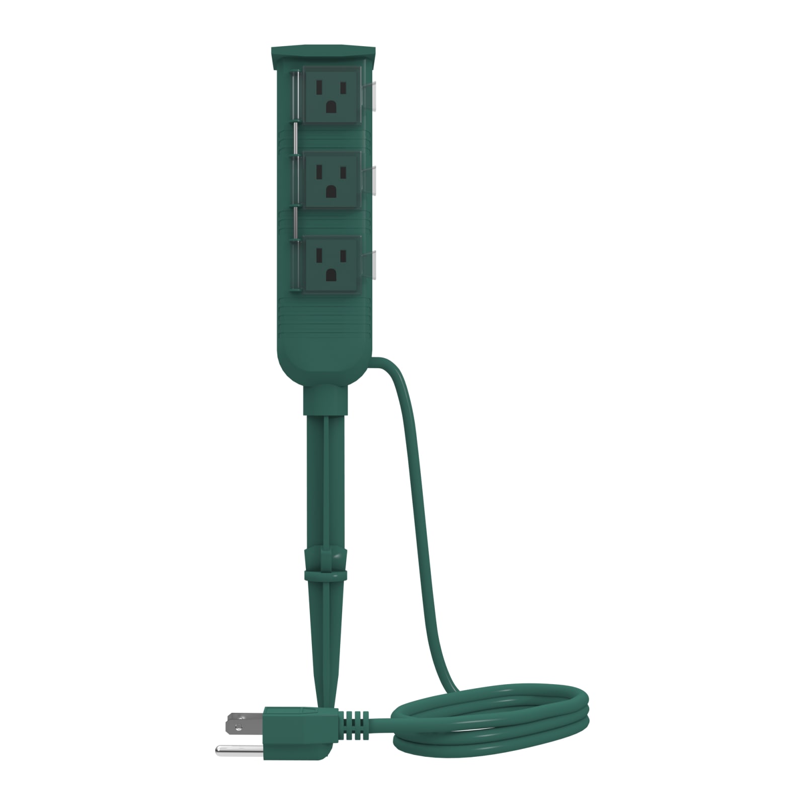  Stanley PlugBank Mini 3-Outlet Ground Stake : Patio, Lawn &  Garden