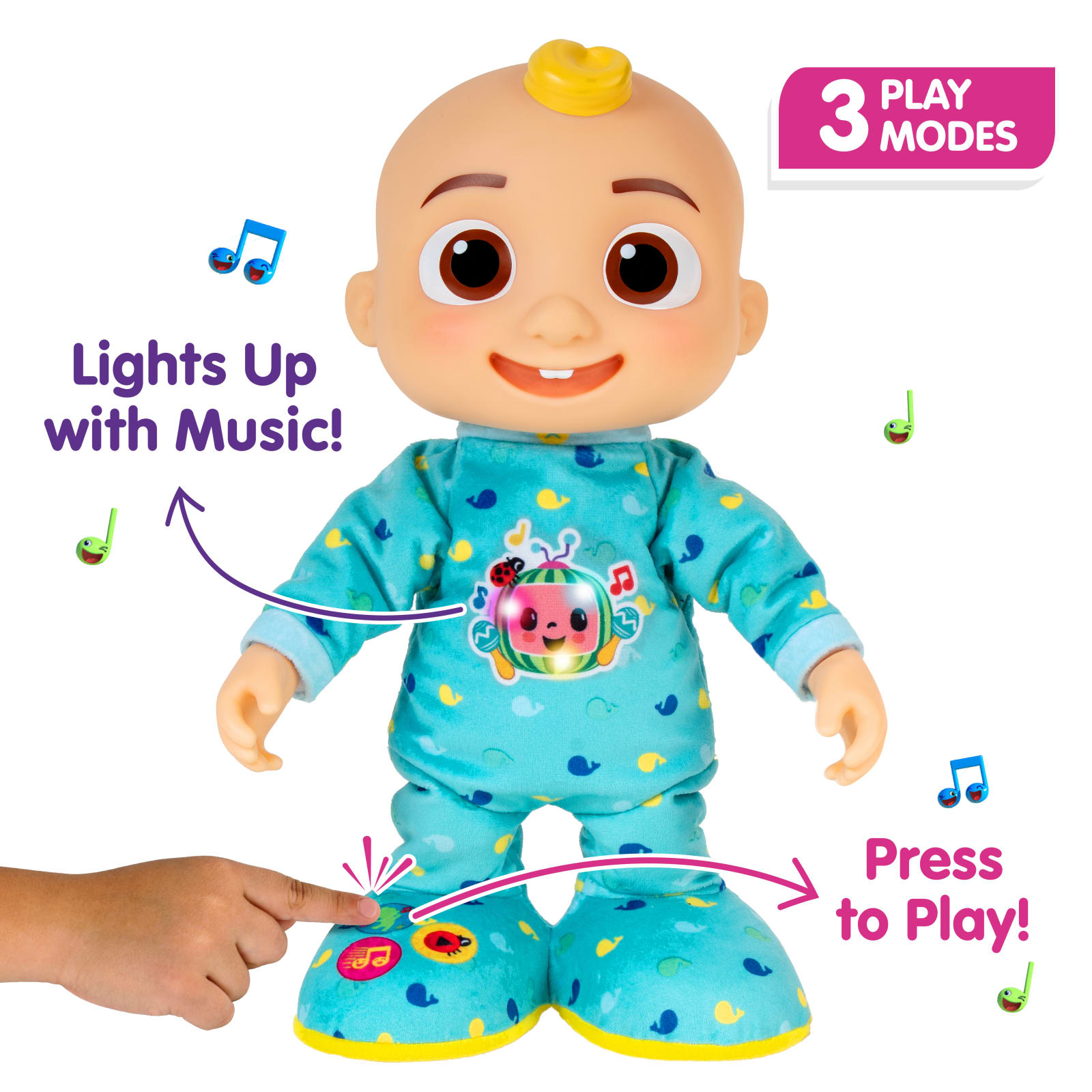 eKids Cocomelon Toy Music Player Includes Freeze Dance, Musical