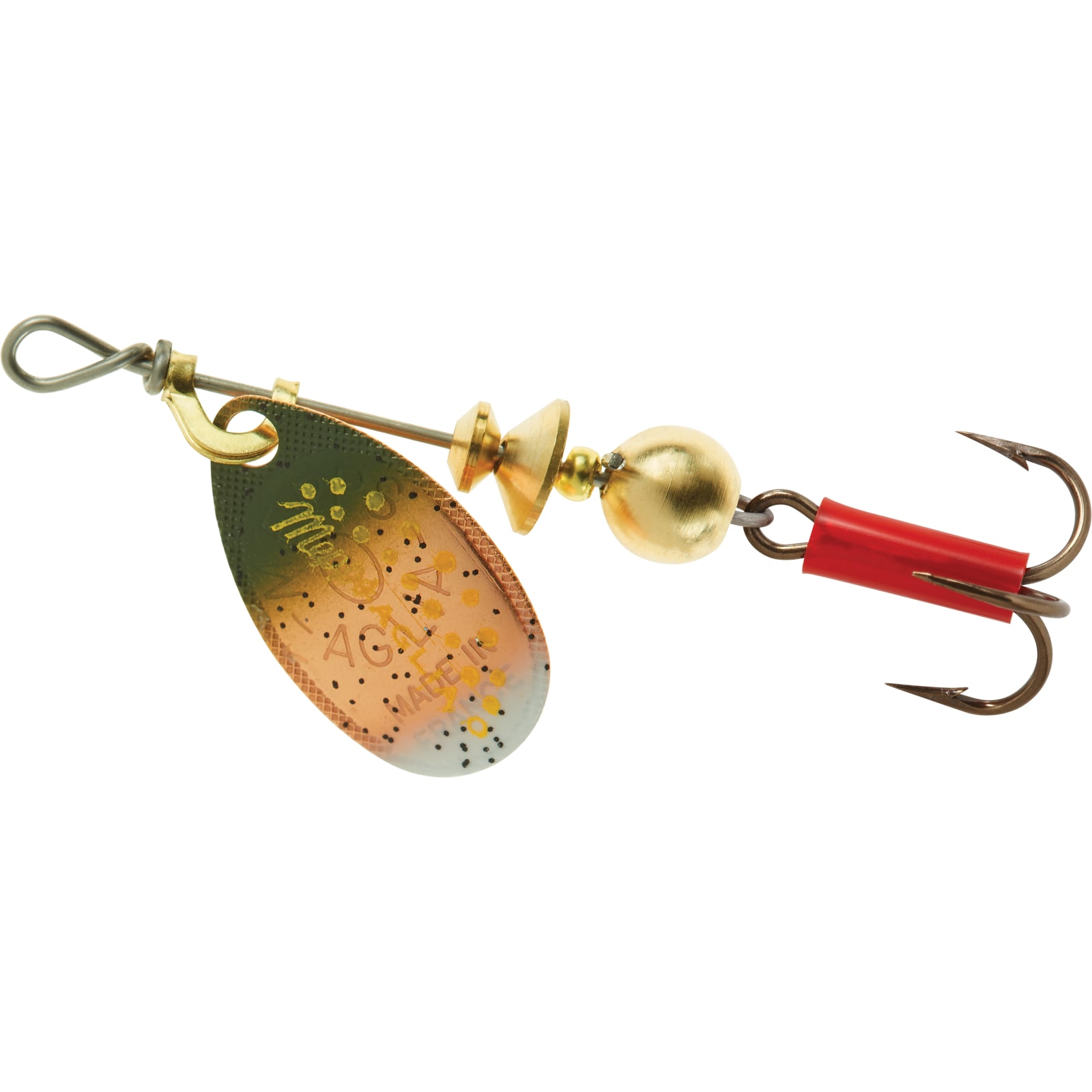 Aglia Rainbow Trout Plain Treble Hook Spinner