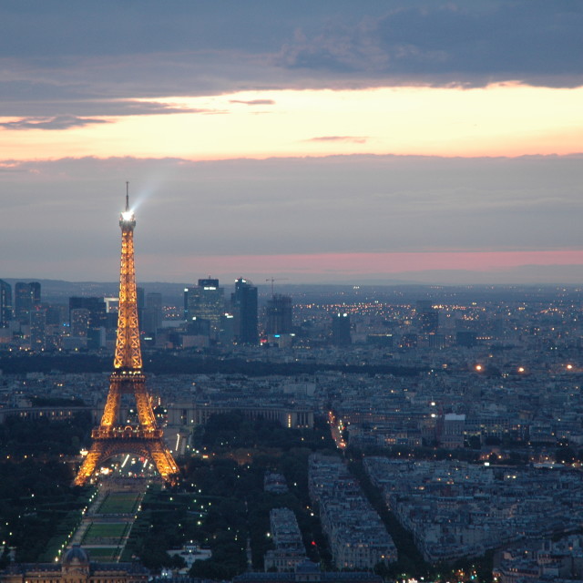 "Paris at Night" stock image