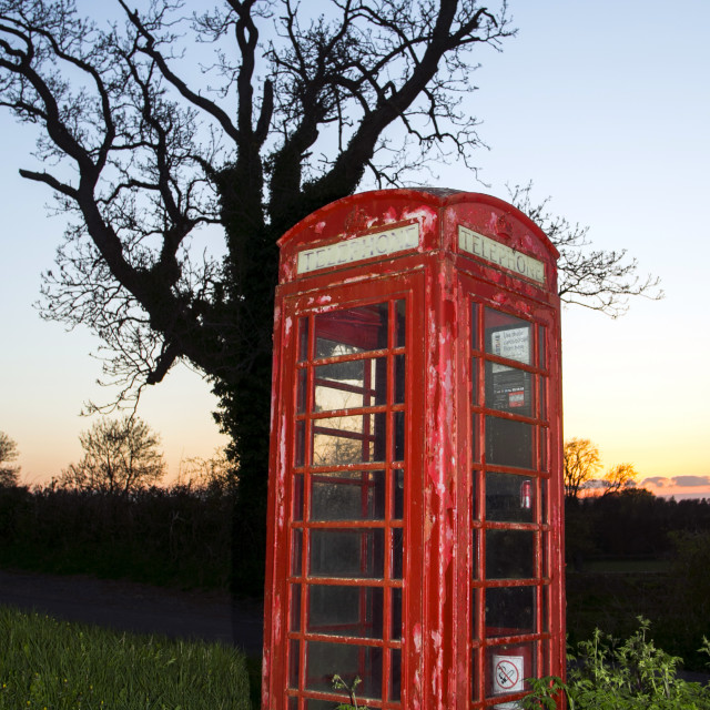 "Red Telephone Box" stock image