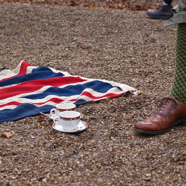 "Tweed Run Picnic" stock image