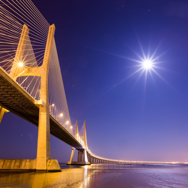 "Vasco Da Gamma Bridge" stock image