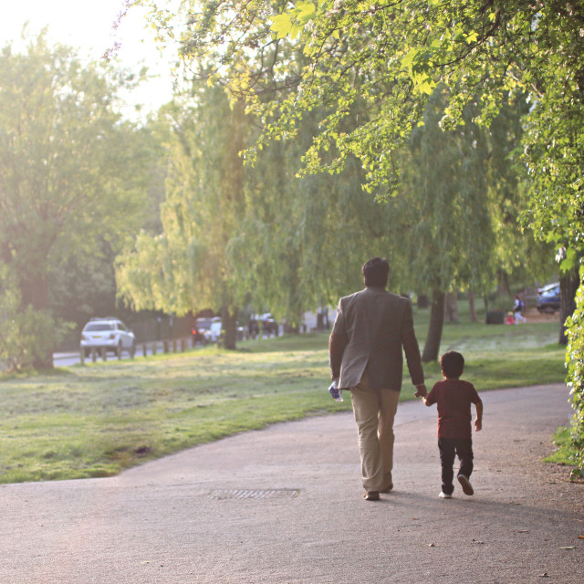 "Strolling down the park" stock image