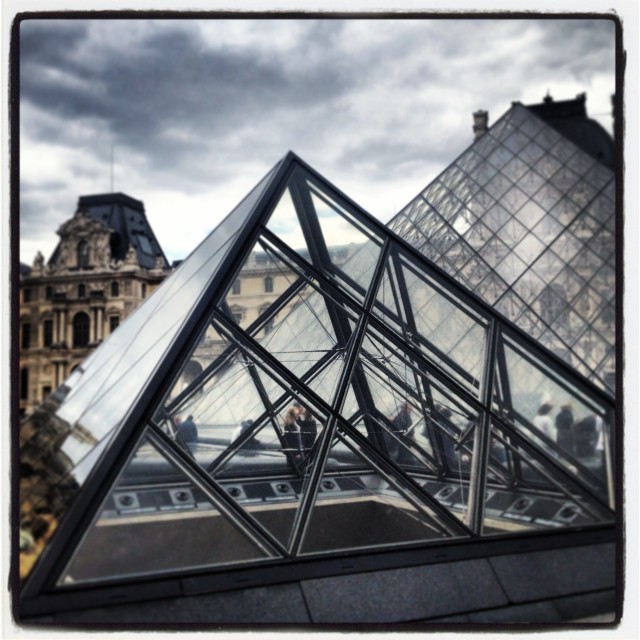 "Louvre Love" stock image