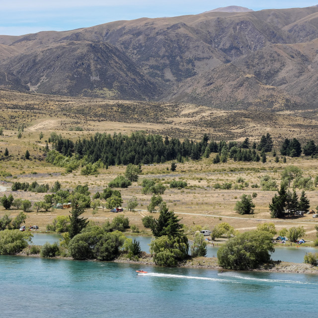 "Waitaki river" stock image