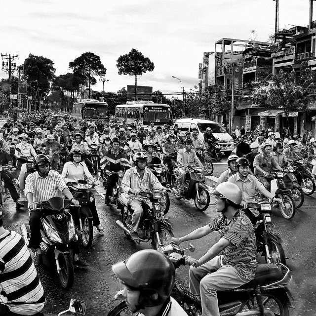 "Morning, Ho Chi Minh City, Vietnam" stock image