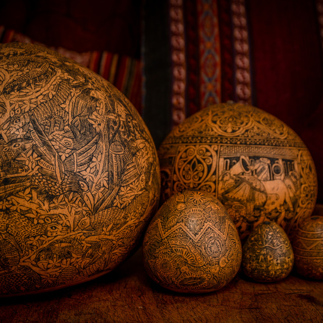 "Carved Gourds" stock image