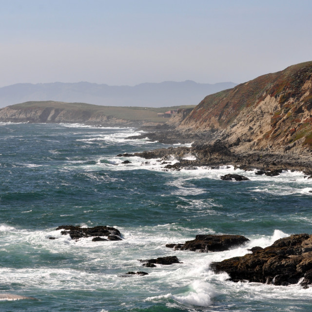 "Rocky northern California coast" stock image