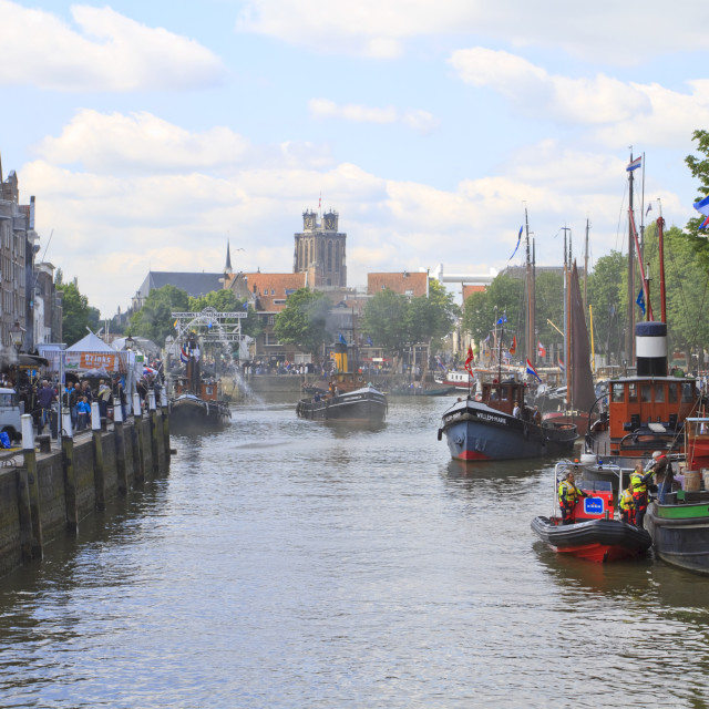 "Dordrecht in the Steam" stock image