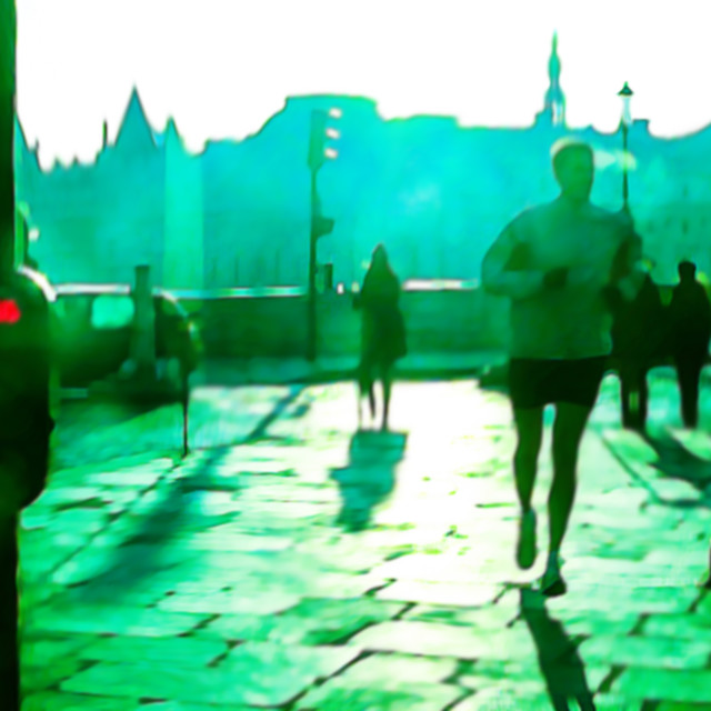 "Morning jog" stock image