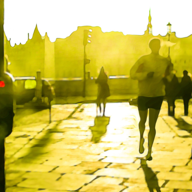"Morning jog" stock image