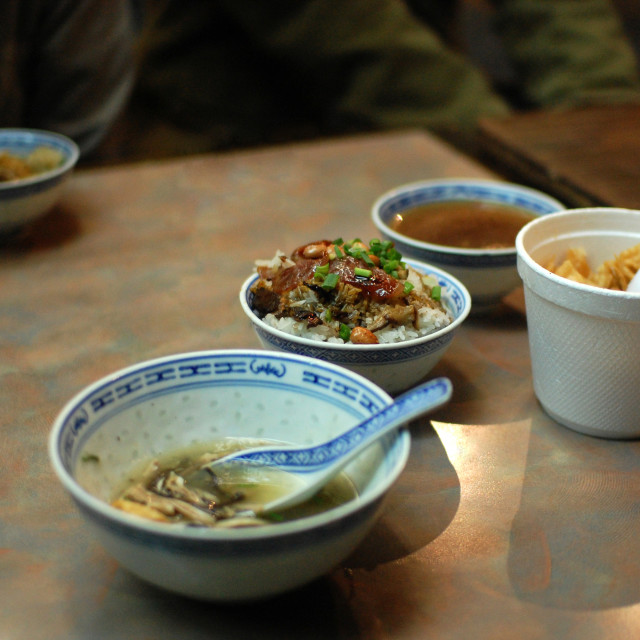 "Dinner in Hong Kong" stock image