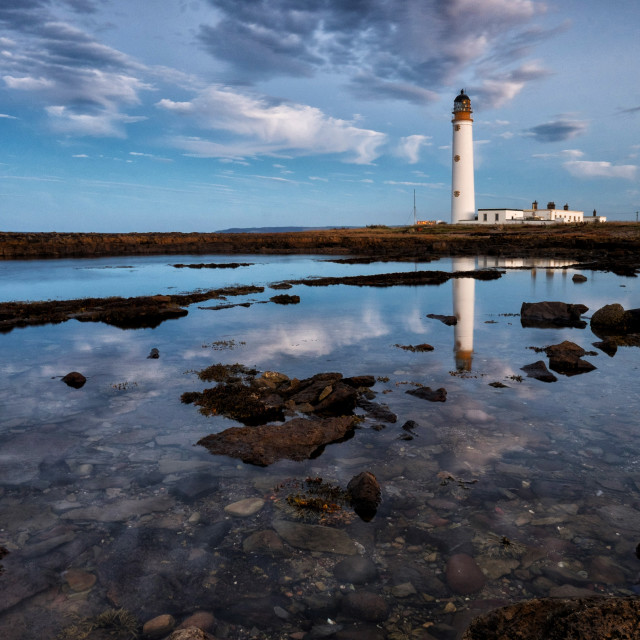 "Barns Ness lighthouse reflection" by Jeff Carter - $12.33 "Barns Ness lighthouse reflection" stock image
