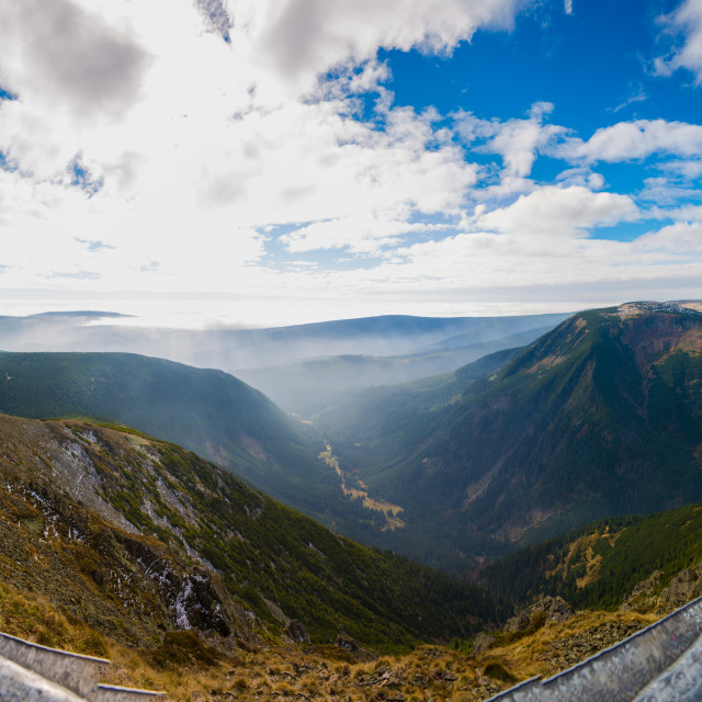 "Czech Republic from the top of mountain Śnieżka" stock image