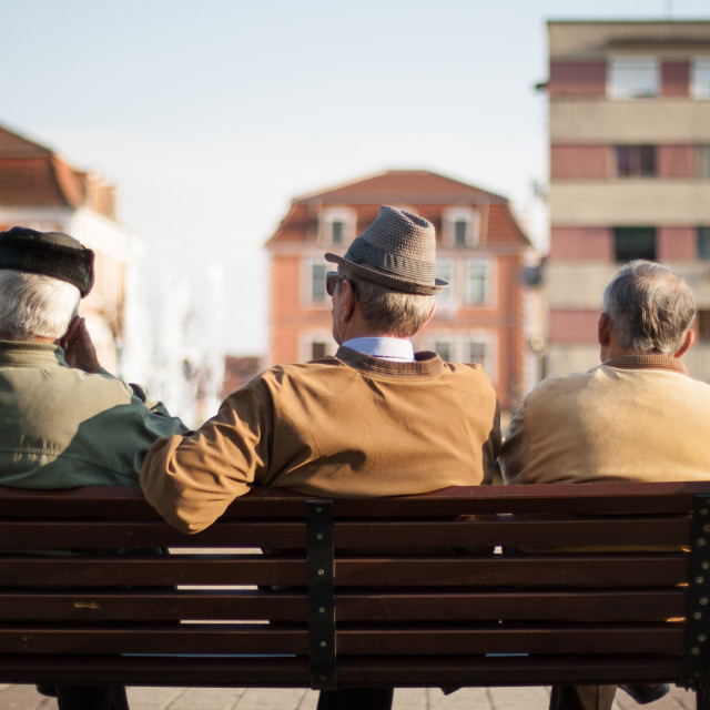 "The wise guys." stock image