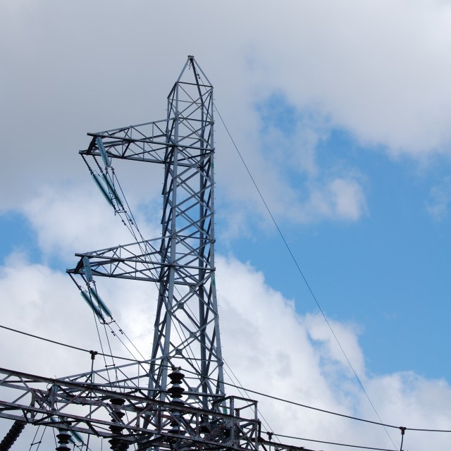 "Electricity Pylon" stock image