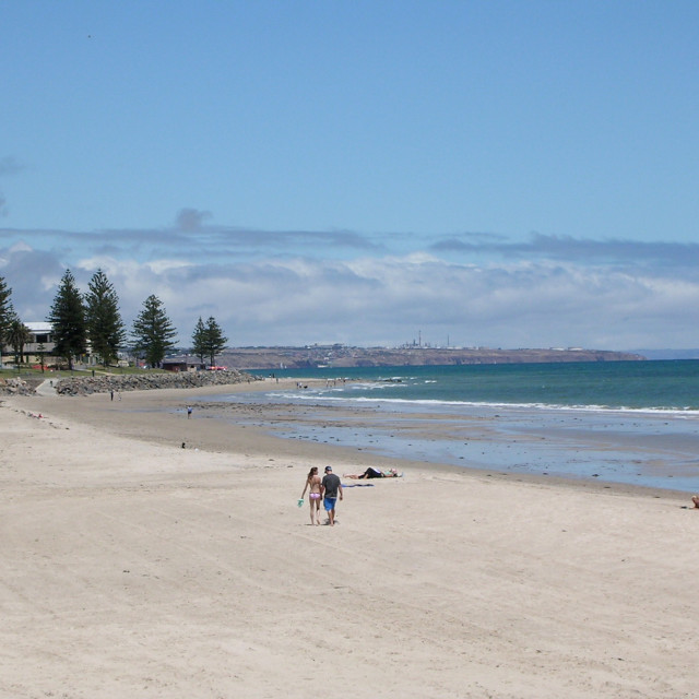 "Australia--Beach at Glenelg, Adelaide, South Australia" stock image