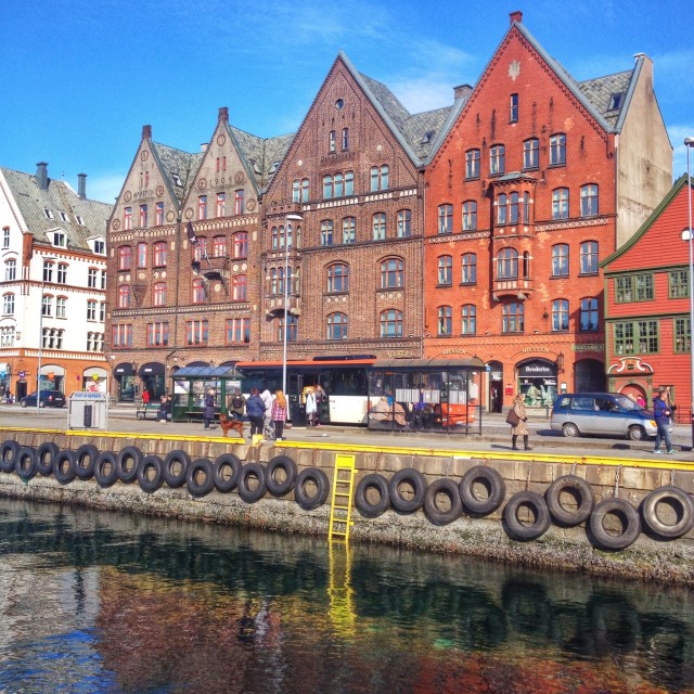 "Gorgeous Bergen, Norway" stock image