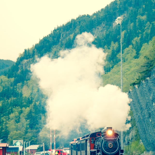 "Skagway, Alaska" stock image