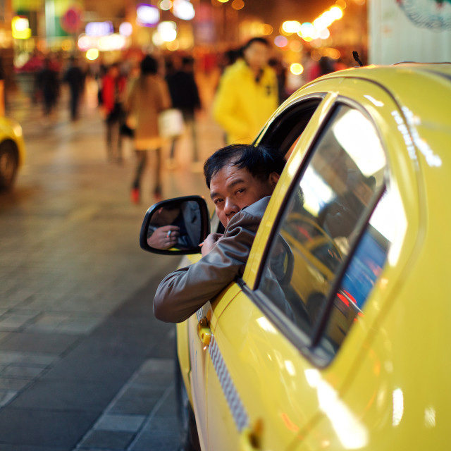 "badass taxi driver" stock image