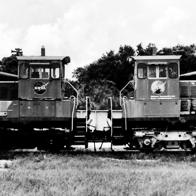 "Vintage NASA Train" stock image