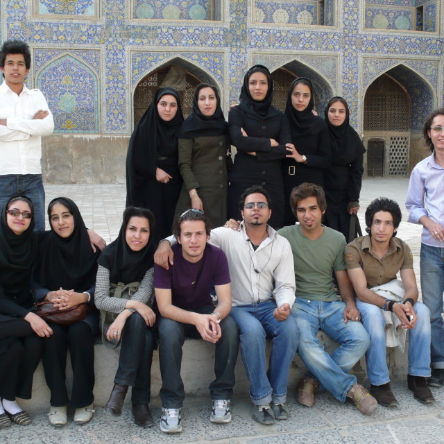 "Students, Iran" stock image