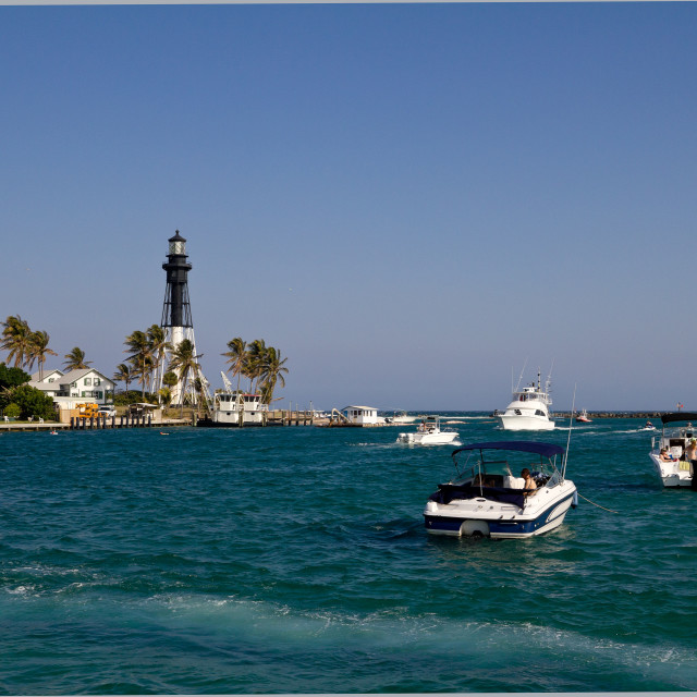 "Hillsboro Inlet Lighthouse" stock image