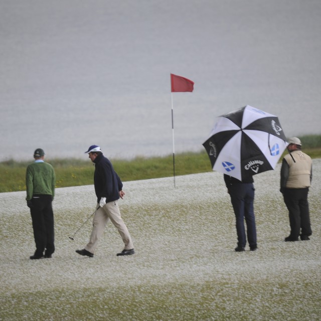 "Photo taken @ Kingsbarns St Andrews" stock image