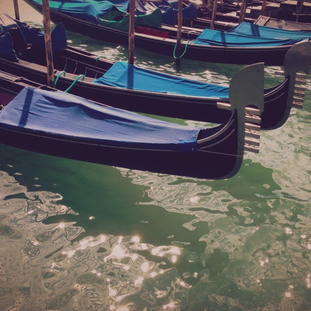 "Gondolas in Venice" stock image