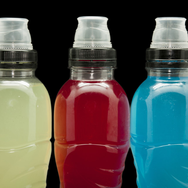 "bottle of energy drink" stock image