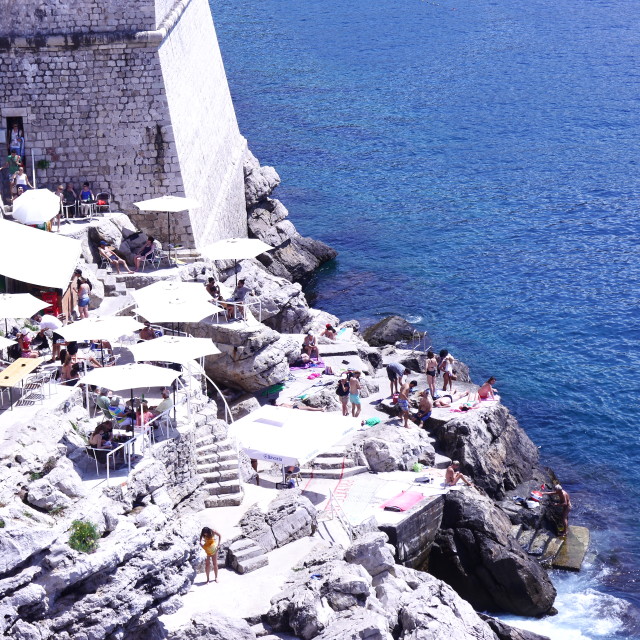 "Lunch in Dubrovnik" stock image