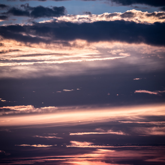 "Sunrise or Sunset with beautiful cloud pattens." stock image